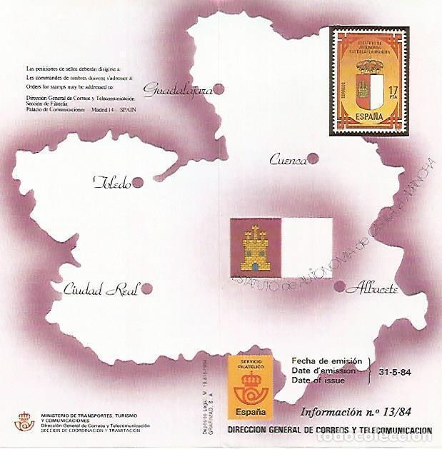 Postais: DIPTICO 16462: Estatuto de Autonomia de Castilla La Mancha - Varios