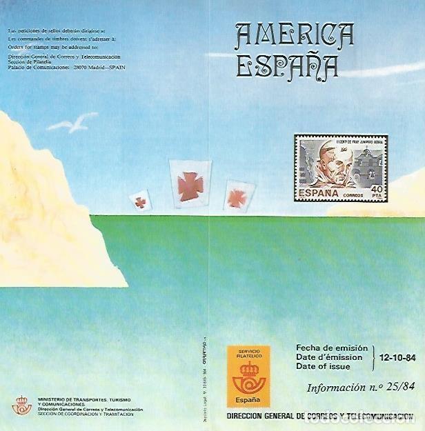 Postais: DIPTICO 16448: America Espa&ntilde;a , informacion 25-84 - Varios