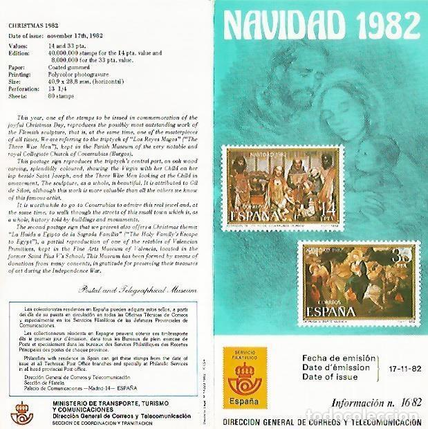 Postais: DIPTICO 16283: Navidad 1982 - Varios