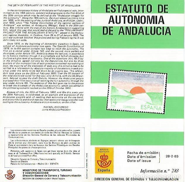 Cartes Postales: DIPTICO 16314: Estatuto de Autonomia de Andalucia - Varios