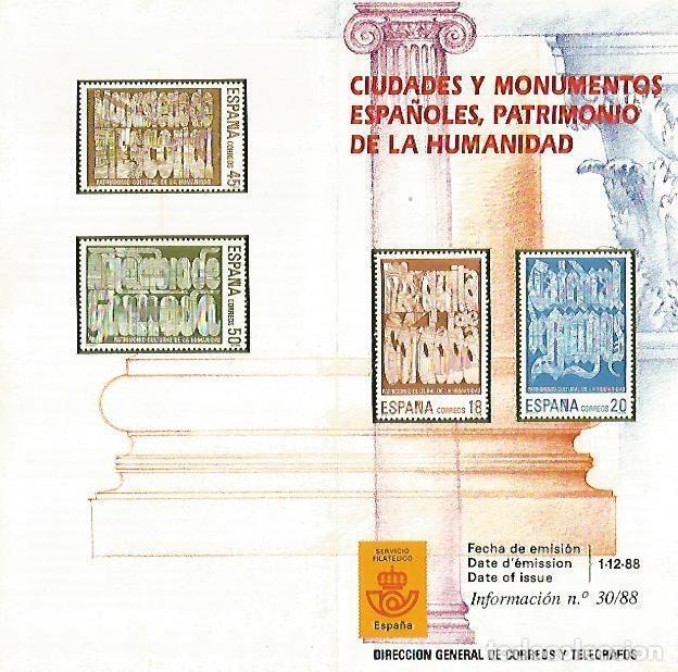 Cartes Postales: DIPTICO 16380: Ciudades y monumentos espa&ntilde;oles Patrimonio de la Humanidad - Varios