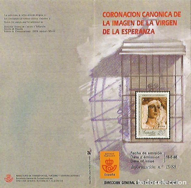 Cartes Postales: DIPTICO 16385: Coronacion canonica de la imagen de la Virgen de la Esperanza - Varios