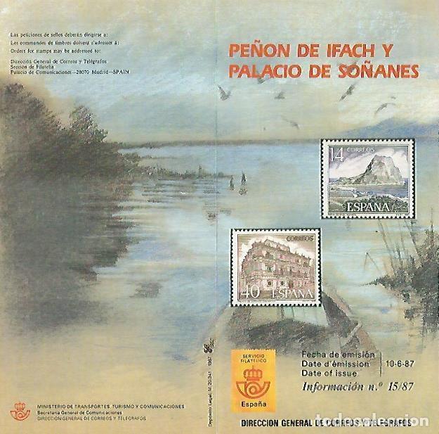 Cartes Postales: DIPTICO 16345: Pe&ntilde;on de Ifach y Palacio de So&ntilde;anes - Varios