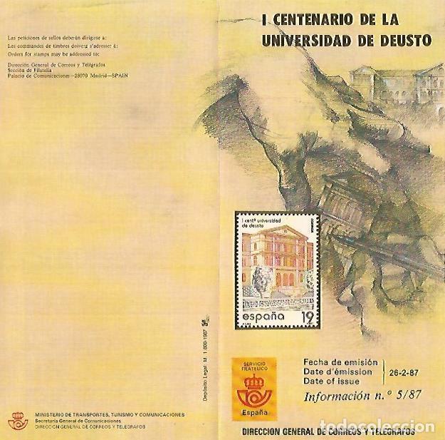 Postais: DIPTICO 16337: I Centenario de la Universidad de Deusto - Varios