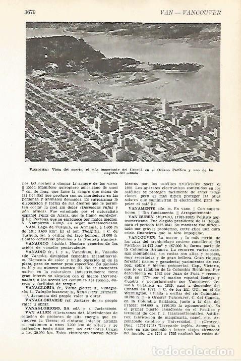 Cartes Postales: LAMINA VOX 16760: Puerto de Vancouver - Varios