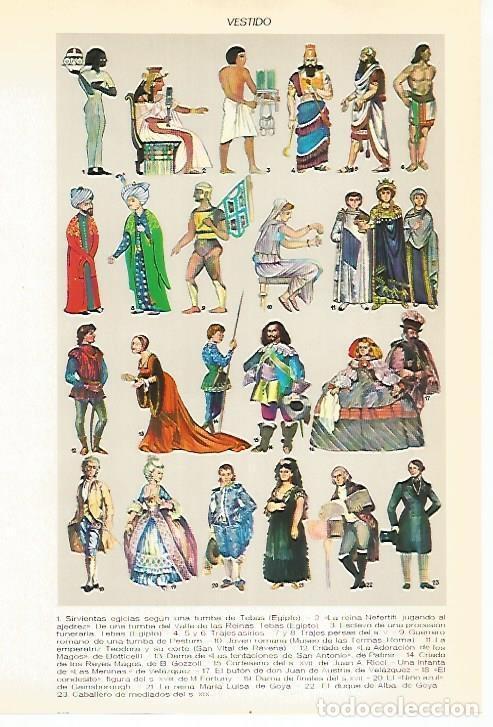 Cartes Postales: LAMINA VOX 16778: Historia del vestido - Varios