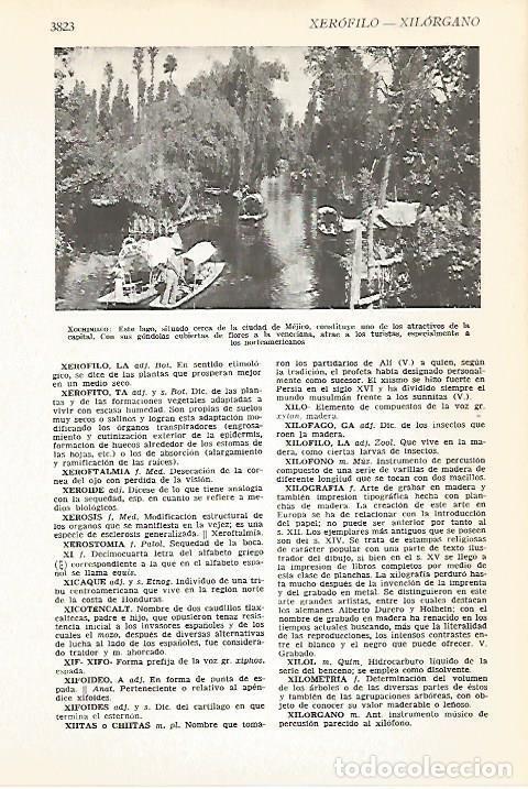 Postkarten: LAMINA VOX 16805: Lago Xochimilco, Mexico - Varios