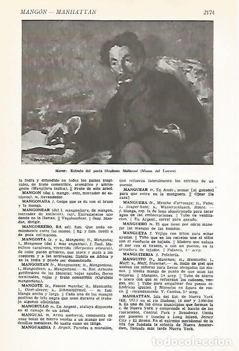 Postkarten: LAMINA VOX 16897: Retrato del poeta Mallarme, por Manet - Varios