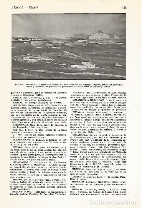 Postkarten: LAMINA VOX 16605: Orillas del Manzanares, por Beruete - Varios