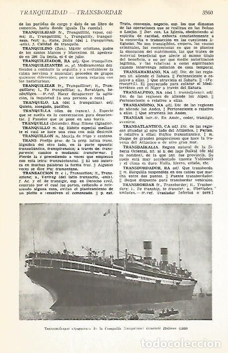 Postais: LAMINA VOX 16719: Transatlantico Augustus - Varios