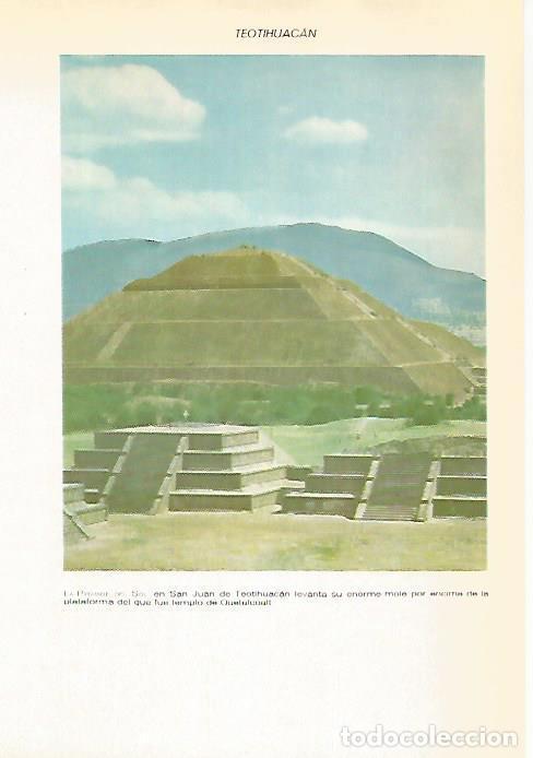 Postkarten: LAMINA VOX 16709: La Piramide del Sol de Teotihuacan, Mexico - Varios