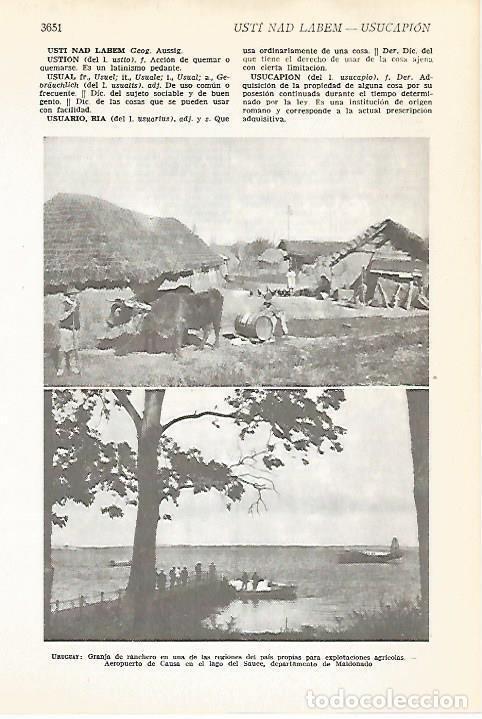 Postkarten: LAMINA VOX 16748: Granja y aeropuerto de Causa, Uruguay - Varios