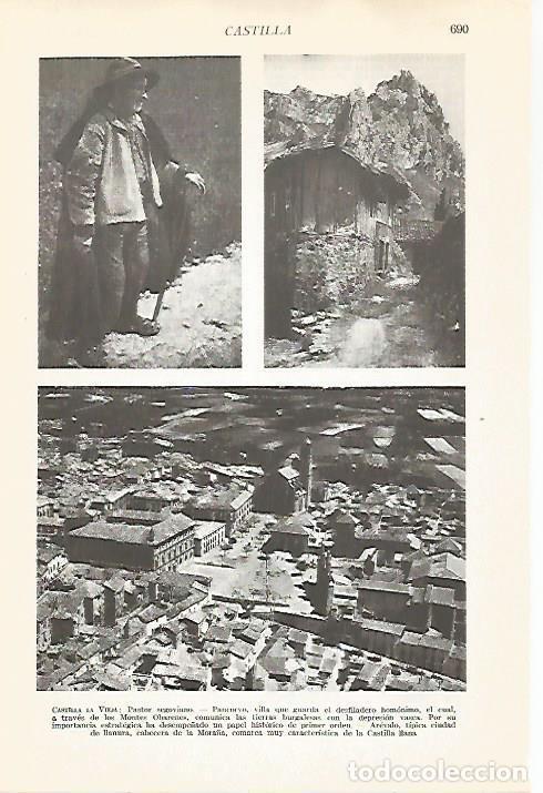 Cartes Postales: LAMINA VOX 16654: Pastor de Segovia, Pancorvo y Arevalo - Varios