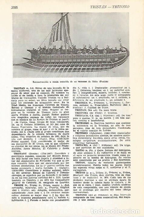 Postais: LAMINA VOX 16731: Reconstruccion de un trirreme de Sidon, Fenicia - Varios