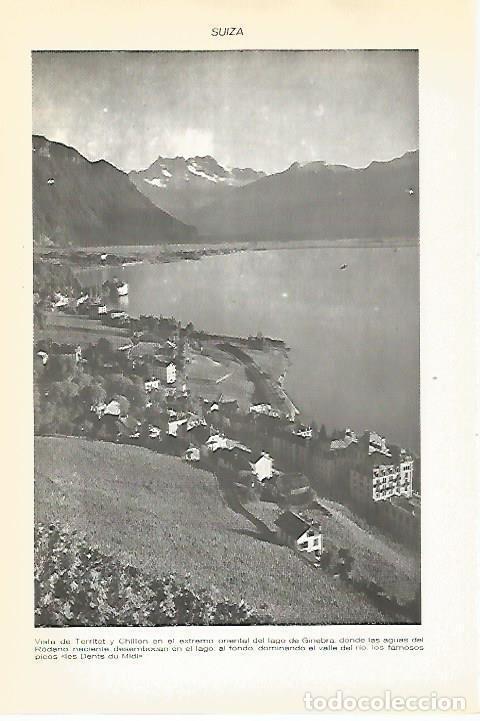Cartoline: LAMINA VOX 16678: Vista de Territet y Chillon, Suiza - Varios