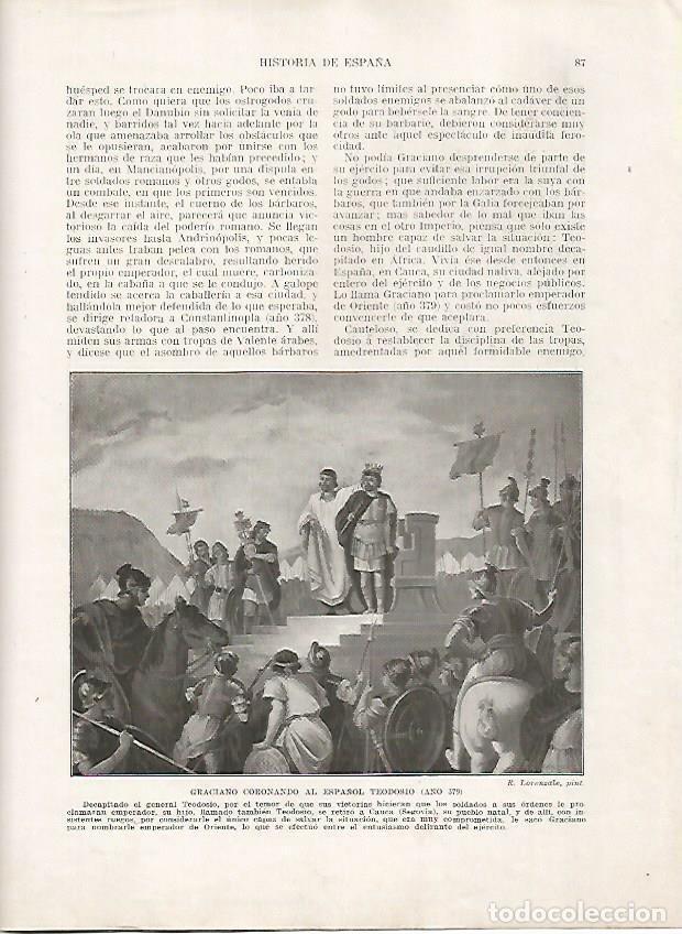 Postcards: LAMINA 18118: Graciano coronando a Teodosio - Manuel Rodriguez Codola y Miguel S. Oliver