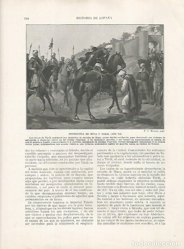 Postcards: LAMINA 18149: Entrevista de Muza y Tarik e el 713 - Manuel Rodriguez Codola y Miguel S. Oliver