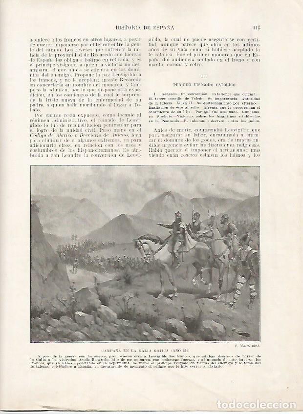 Postcards: LAMINA 18134: Campa&ntilde;a en la Galia gotica - Manuel Rodriguez Codola y Miguel S. Oliver