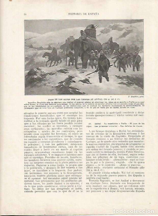 Postcards: LAMINA 18080: Paso de Anibal por los Alpes - Manuel Rodriguez Codola y Miguel S. Oliver