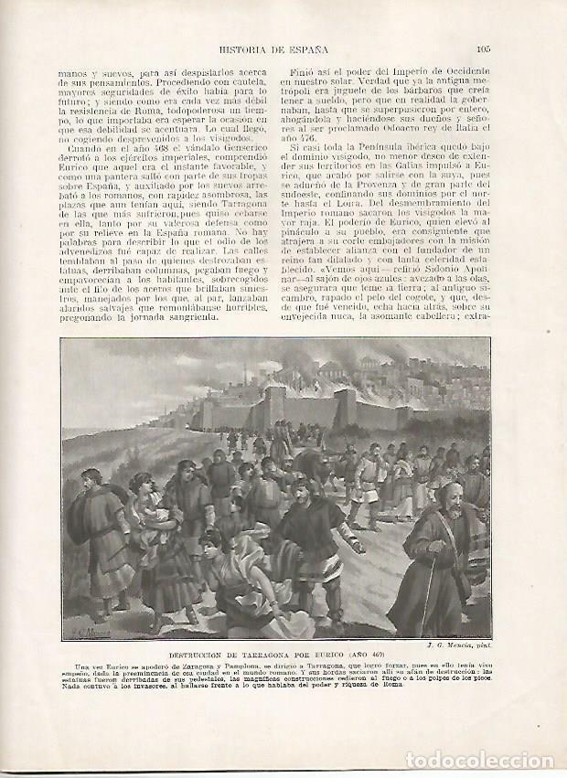 Postcards: LAMINA 18128: Destruccion de Tarragona por Eurico en 469 - Manuel Rodriguez Codola y Miguel S. Olive