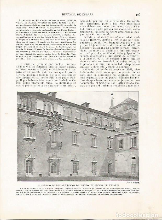 Cartoline: LAMINA 18090: Palacio de los Arzobispos de Toledo en Alcala de Henares - Manuel Rodriguez Codola y M