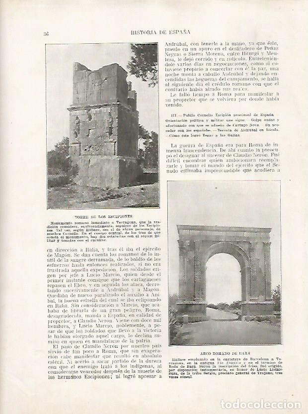 Cartoline: LAMINA 18085: Torre de los Escipiones y Arco de Bara, Tarragona - Manuel Rodriguez Codola y Miguel S