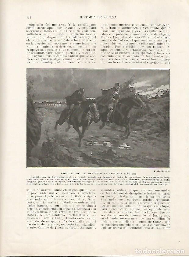 Cartoline: LAMINA 18137: Proclamacion de Sisenando en Zaragoza en el 631 - Manuel Rodriguez Codola y Miguel S.