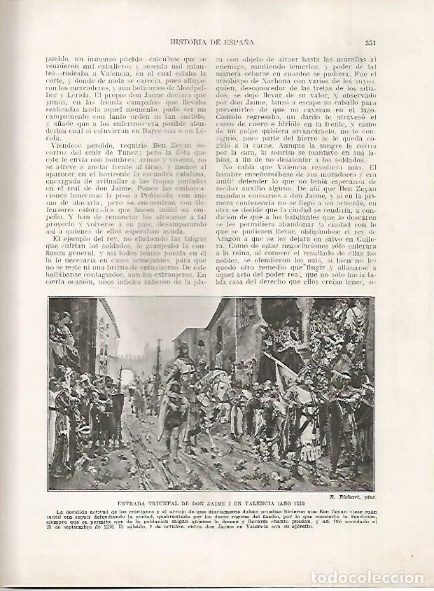 Cartoline: LAMINA 18230: Entrada de Jaime I en Valencia en el 1238 - Manuel Rodriguez Codola y Miguel S. Oliver