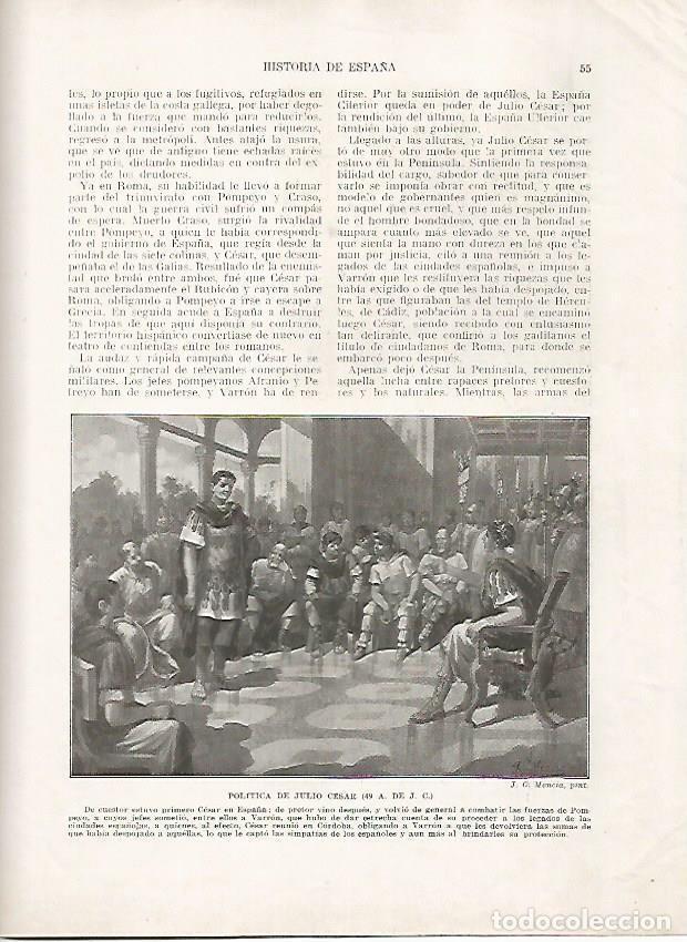 Cartoline: LAMINA 18100: Politica de Julio Cesar - Manuel Rodriguez Codola y Miguel S. Oliver