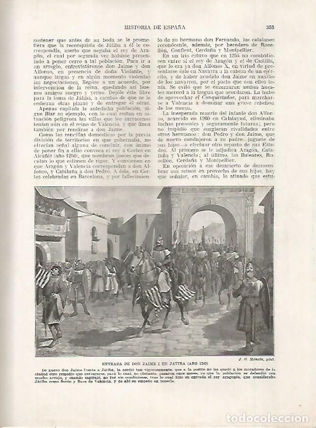 Cartoline: LAMINA 18231: Entrada de Jaime I en Jativa en el 1249 - Manuel Rodriguez Codola y Miguel S. Oliver