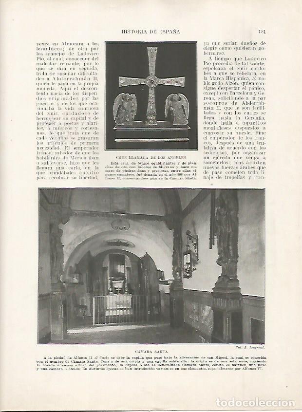 Cartoline: LAMINA 18170: Cruz de los Angeles y Camara Santa - Manuel Rodriguez Codola y Miguel S. Oliver