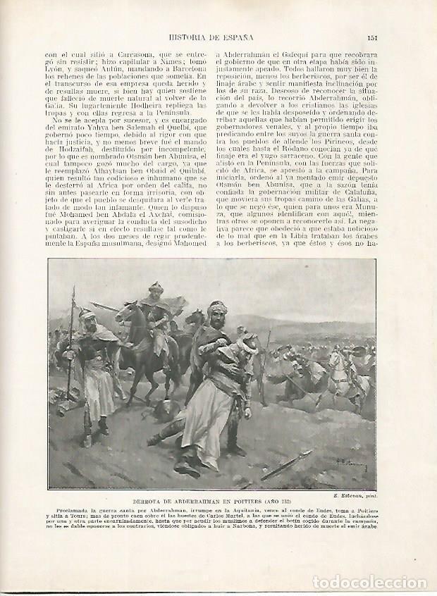 Postkarten: LAMINA 18153: Derrota de Abderrahaman en Poitiers en el 732 - Manuel Rodriguez Codola y Miguel S. Ol