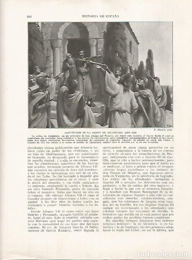Postkarten: LAMINA 18202: Destruccion de la Orden de Alcantara en el 1156 - Manuel Rodriguez Codola y Miguel S.
