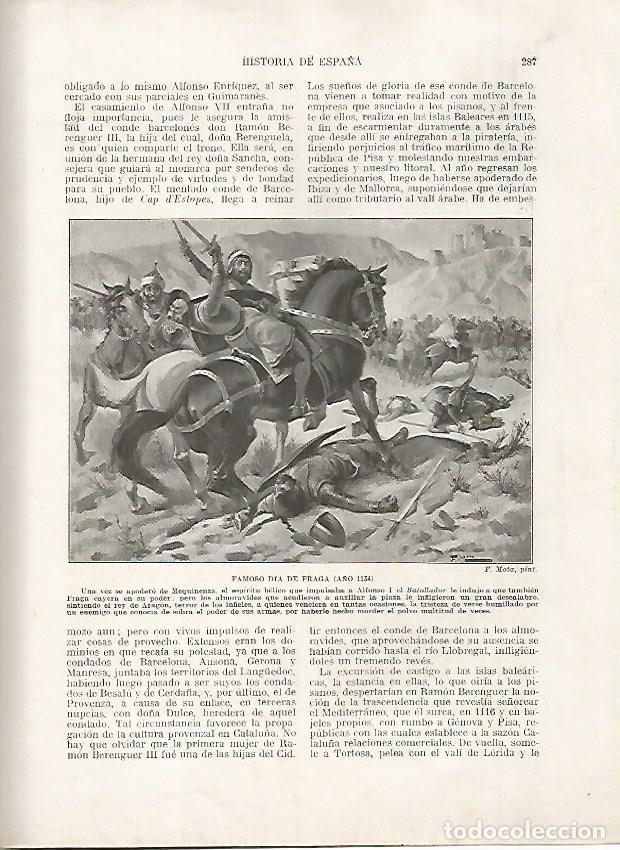 Postais: LAMINA 18194: El Dia de Fraga en el 1134 - Manuel Rodriguez Codola y Miguel S. Oliver