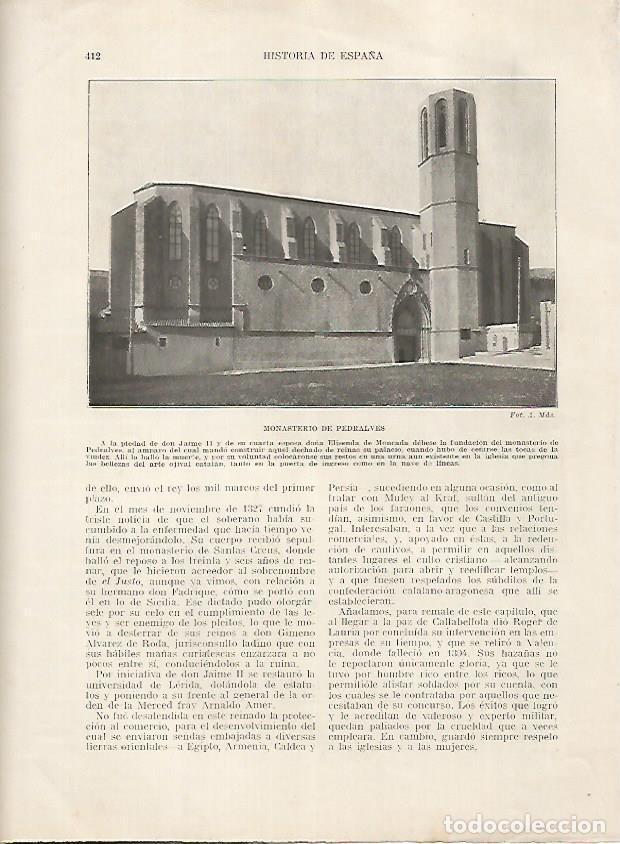 Postais: LAMINA 18245: Monasterio de Pedralbes en Barcelona, fotografia de A. Mas - Manuel Rodriguez Codola y