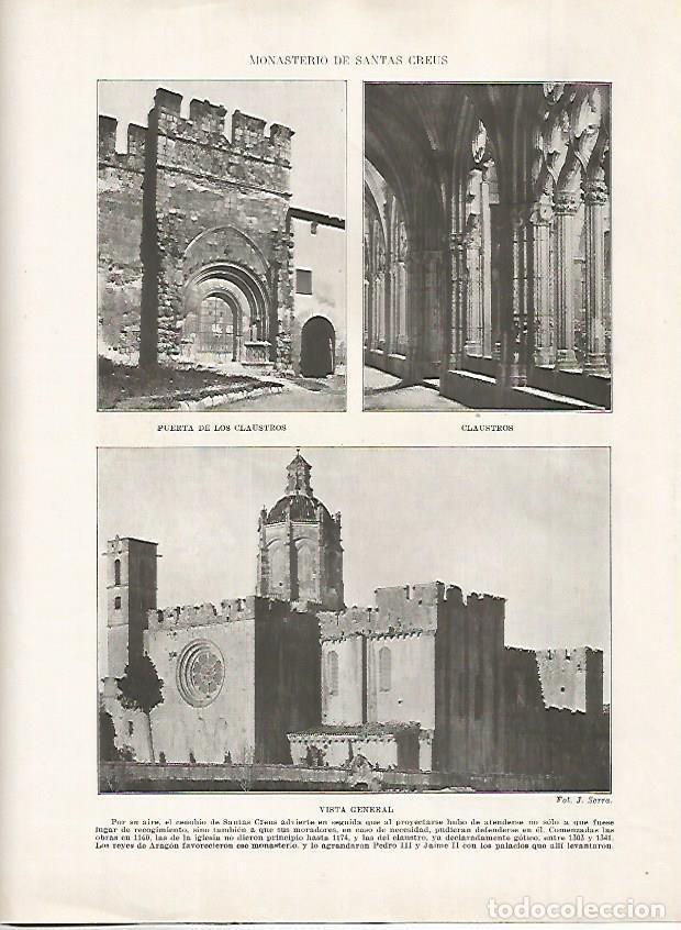 Postais: LAMINA 18203: Monasterio de les Santes Creus - Manuel Rodriguez Codola y Miguel S. Oliver