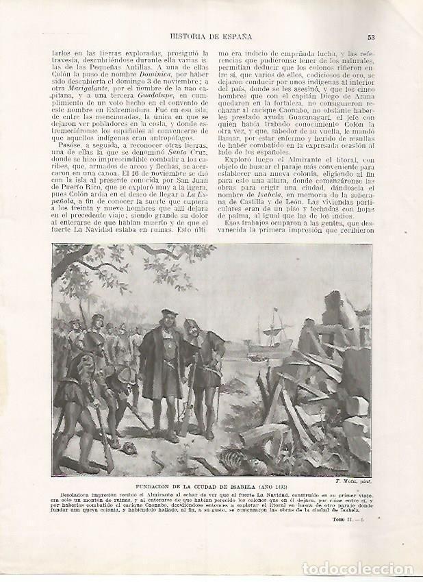 Postkarten: LAMINA 17922: Fundacion de la ciudad de Isabela, 1493 - Manuel Rodriguez Codola y Miguel S. Oliver