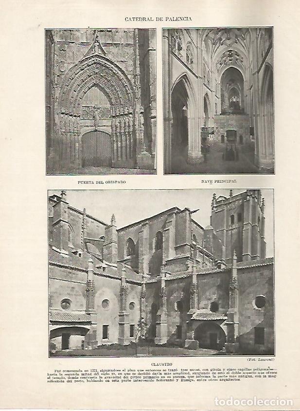 Cartoline: LAMINA 17843: Catedral de Palencia - Manuel Rodriguez Codola y Miguel S. Oliver