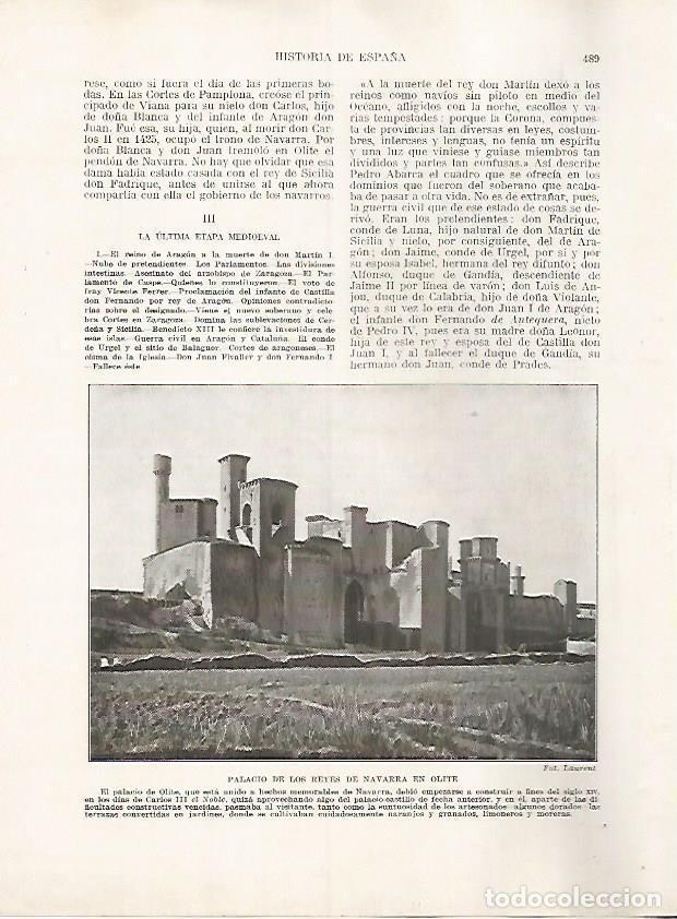 Postkarten: LAMINA 17861: Palacio de los reyes de Navarra en Olite - Manuel Rodriguez Codola y Miguel S. Oliver