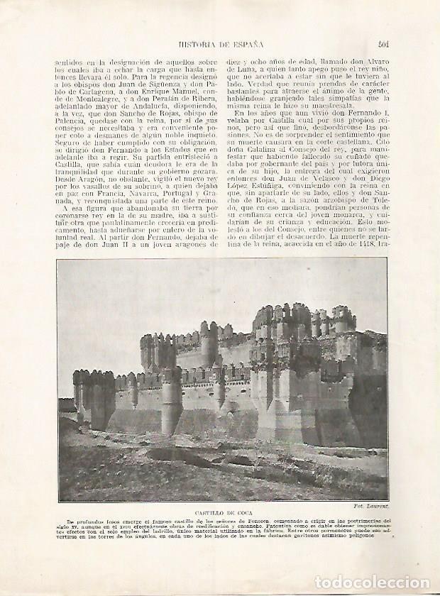 Cartoline: LAMINA 17868: Castillo de Coca - Manuel Rodriguez Codola y Miguel S. Oliver