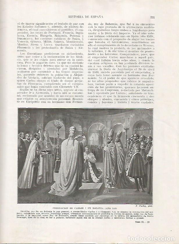 Postkarten: LAMINA 18020: Coronacion de Carlos I en Bolonia, a&ntilde;o 1530 - Manuel Rodriguez Codola y Miguel S. Oliv