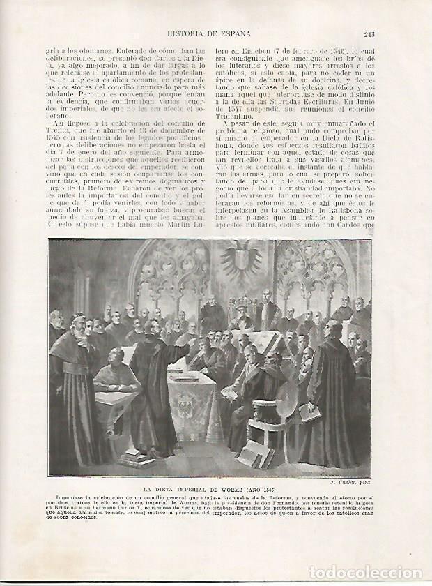 Cartes Postales: LAMINA 18032: La Dieta Imperial de Worms del a&ntilde;o 1545 - Manuel Rodriguez Codola y Miguel S. Oliver