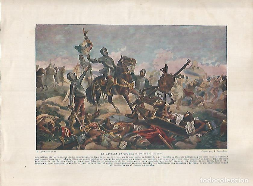 Cartes Postales: LAMINA 17977: Batalla de Ottumba, 1520 - Manuel Rodriguez Codola y Miguel S. Oliver