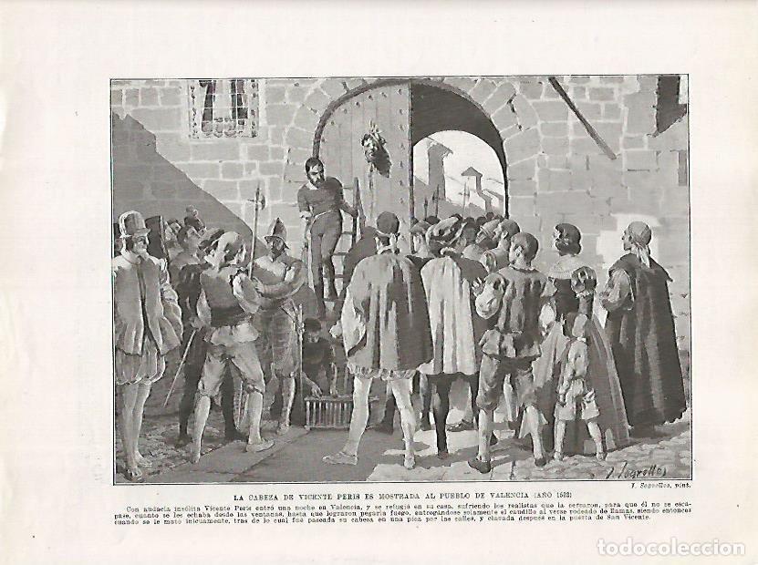 Cartes Postales: LAMINA 17967: Cabeza de Vicente Peris en Valencia - Manuel Rodriguez Codola y Miguel S. Oliver