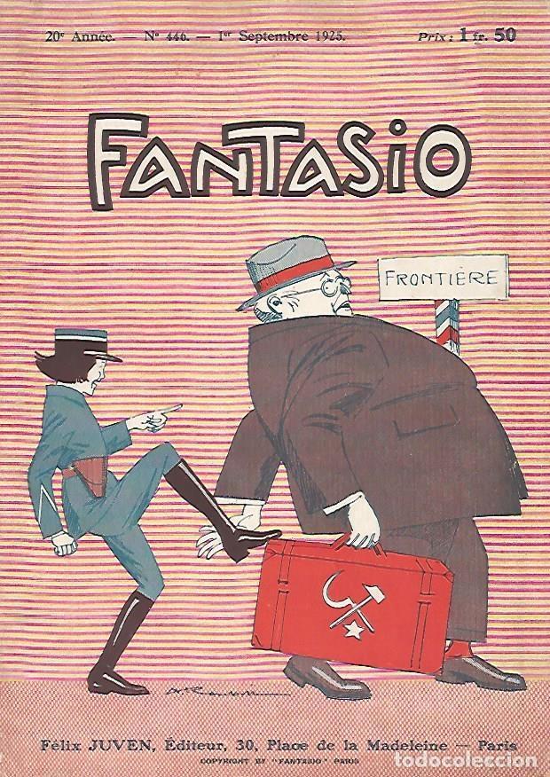 Postales: LAMINA 17801: Portada de Fantasio, numero 446 de 1 de septiembre de 1925 - Varios