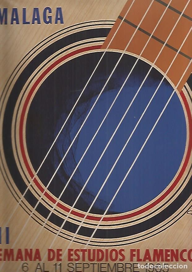 Postais: LAMINA 18508: Cartel de la III Semana de estudios flamencos. Malaga 1965 - NULL