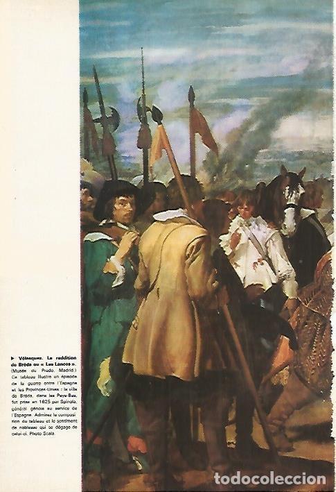 Cartoline: LAMINA 18524: La rendicion de Breda, por Velazquez - R. Girardet, P. Jaillet y M. Pacaut