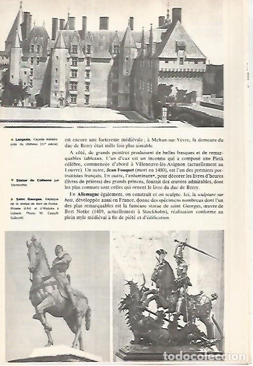 Cartoline: LAMINA 18556: Castillo de Langeais y estatua de Colleone y San Jorge - R. Girardet, P. Jaillet y M.