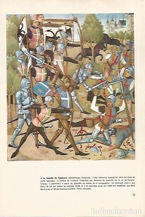 Cartoline: LAMINA 18570: La batalla de Cocherel - R. Girardet, P. Jaillet y M. Pacaut