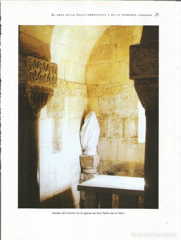 Postkarten: LAMINA 18735: Interior de la iglesia de San Pedro de la Nave - M. Nu&ntilde;ez y T. Perez